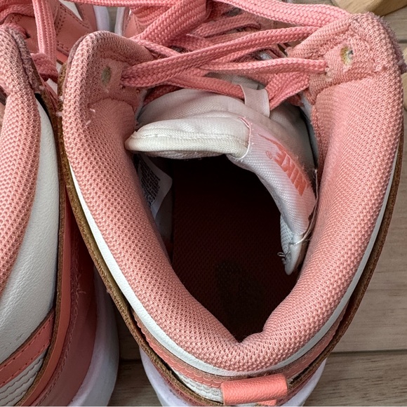 Nike Dunk High Up Women's 8 High-Top Sneakers in Pink Crimson & Sail Streetwear - Picture 12 of 16